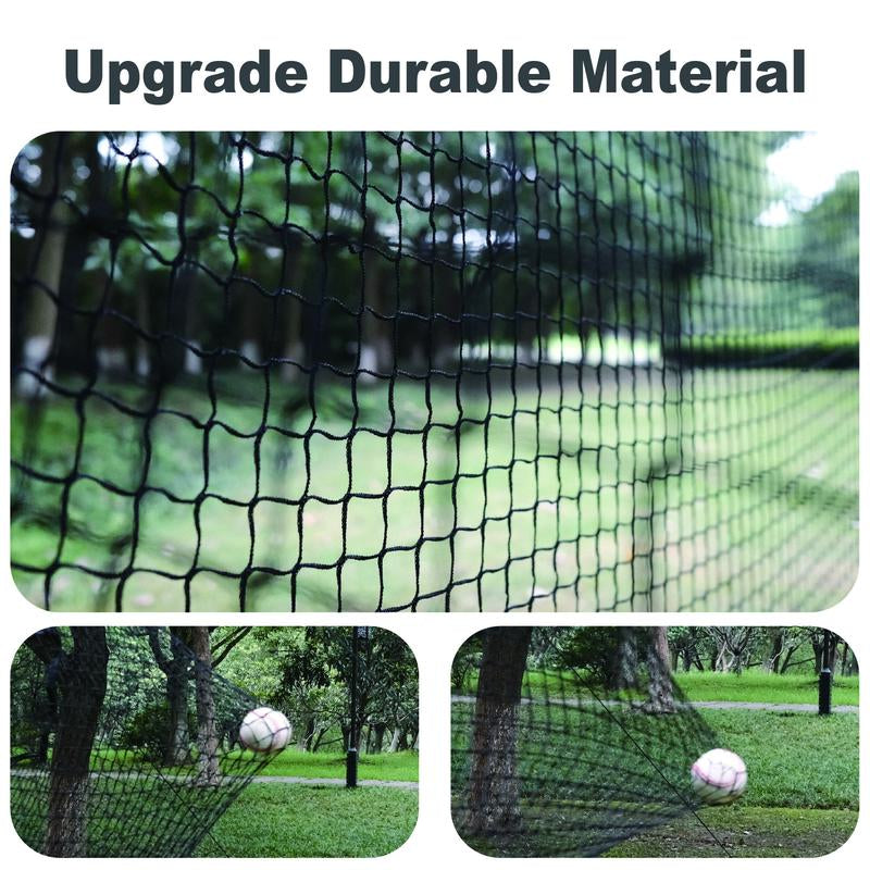 22/30 FT Portable Baseball & Softball Batting Cage for Backyard Batting Practice, Durable Large Enclosed Batting Cage with Pitching Machine Hole and Removable Door Training Equipment Banana Ball Baseball
